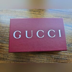 Gucci Burgundy Box with White Logo with Book